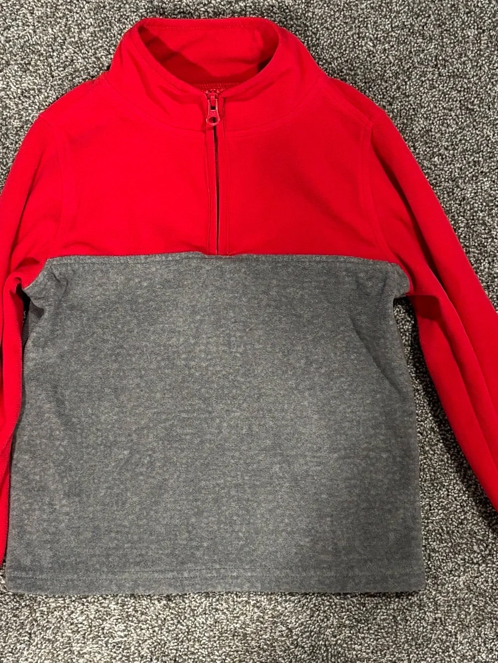 OshKosh B'gosh Red and Black Buffalo Plaid Fleece Jacket